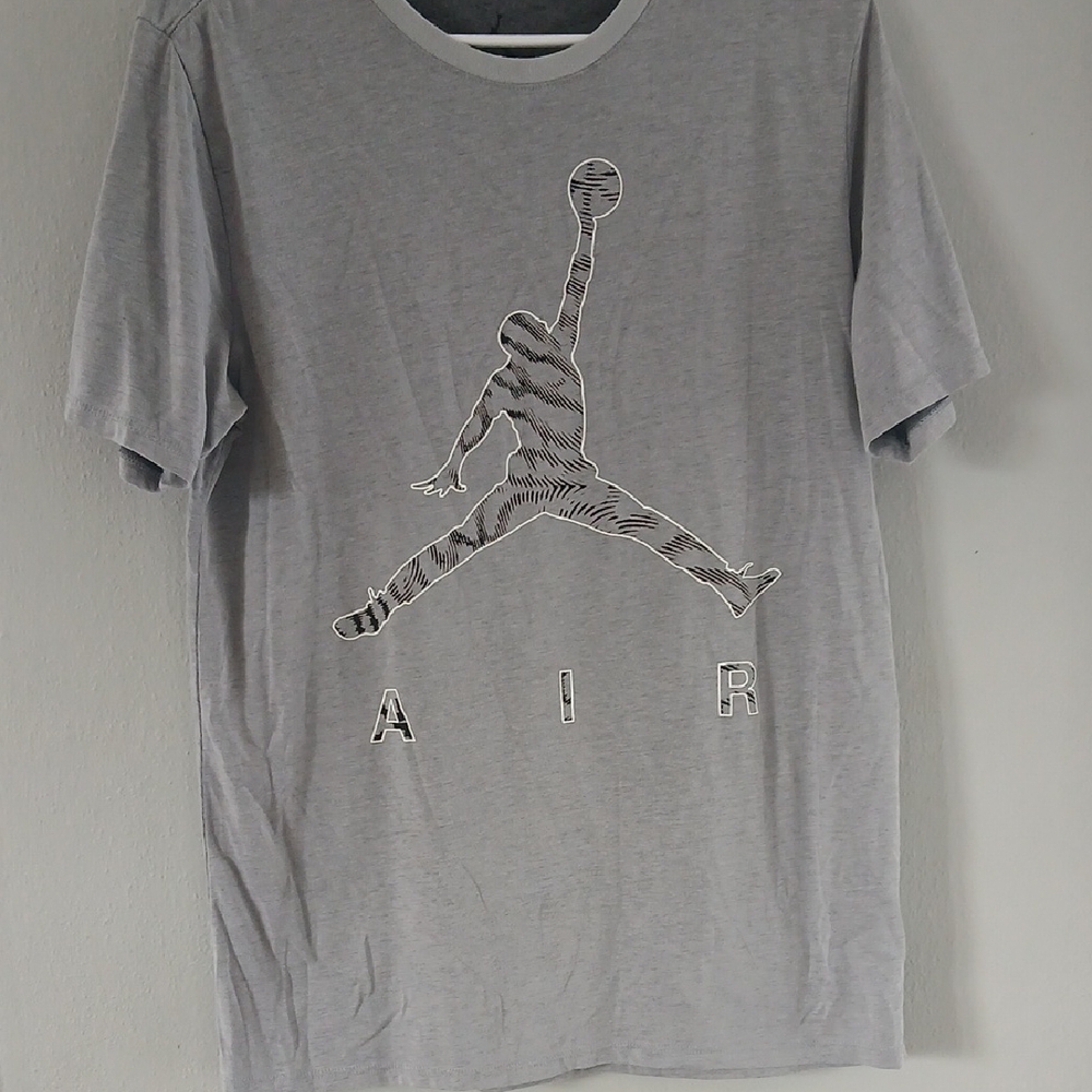 Gray AIR Jordan Graphic Men's T-Shirt